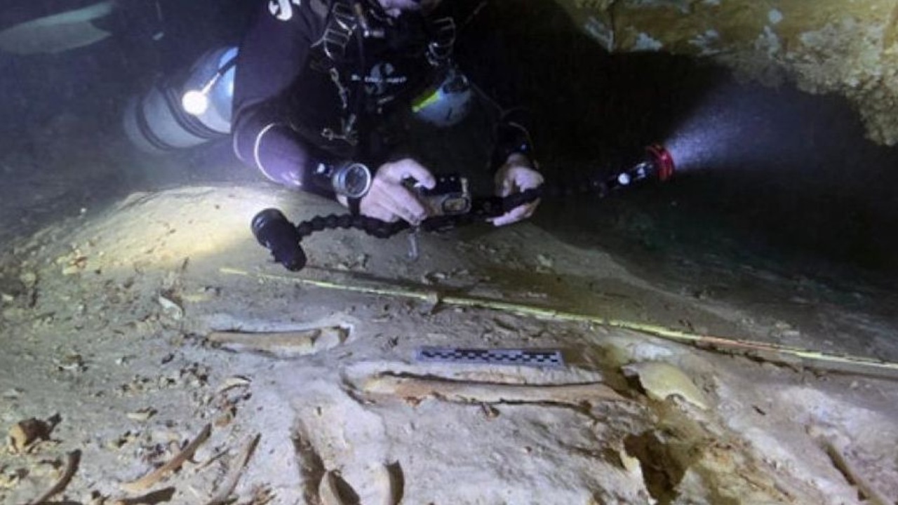 INAH: В затопленной пещере Мексики нашли скелет возрастом 8000 лет