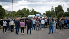 Жители Чернигова начали перекрывать дороги из-за насильственной мобилизации